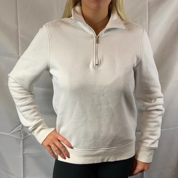 Michael Kors Solid Half Zip Pullover 